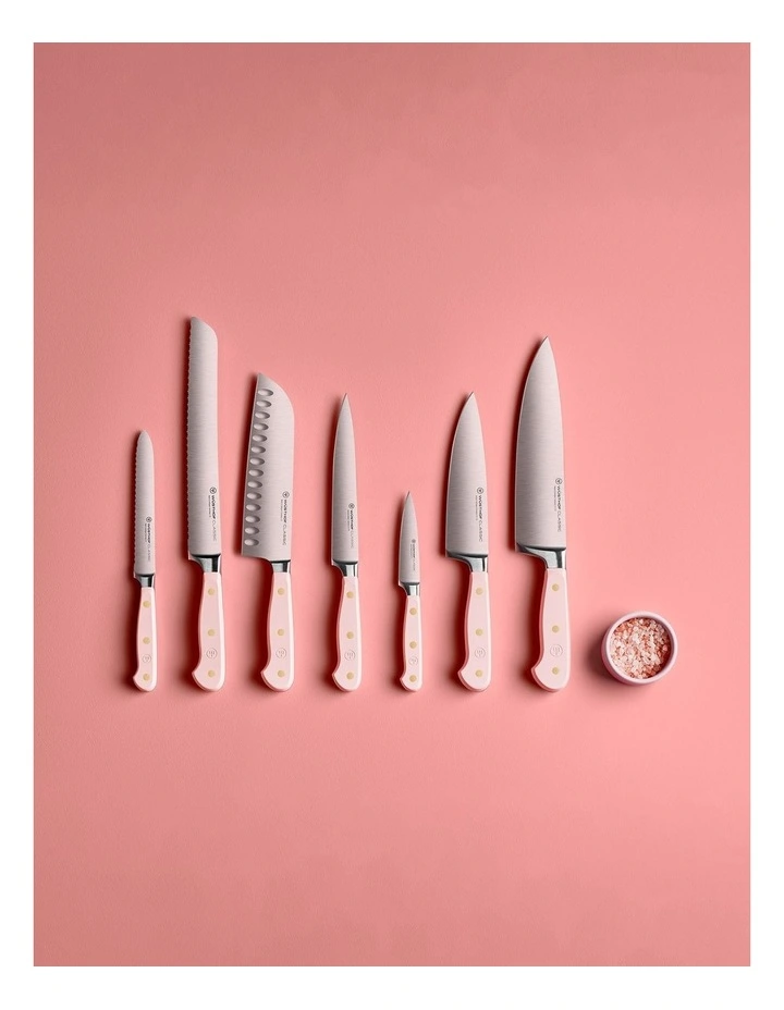 Classic Knife Block Set 8 Piece in Pink Himalayan