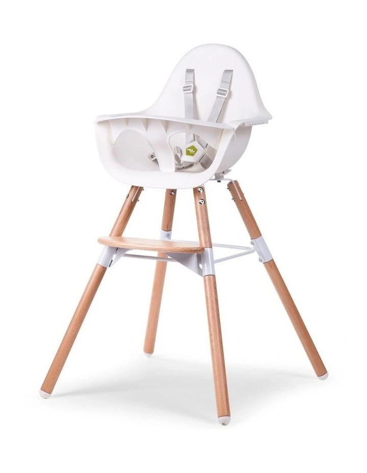 Evolu 2 Baby High Chair With Foot Rest 6m-6y in White