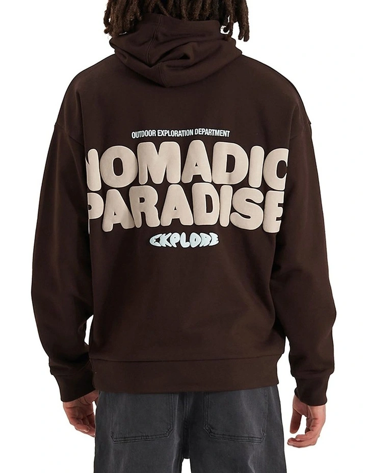 Bubble Oversized Hoodie in Dark Chocolate