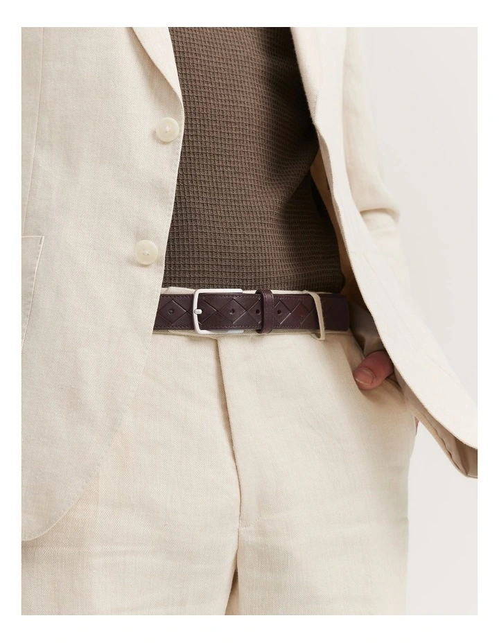 Urban Weave Belt in Chocolate