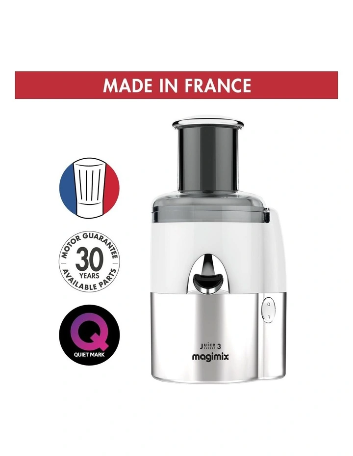 Juice Expert 3 Juicer in Chrome/White