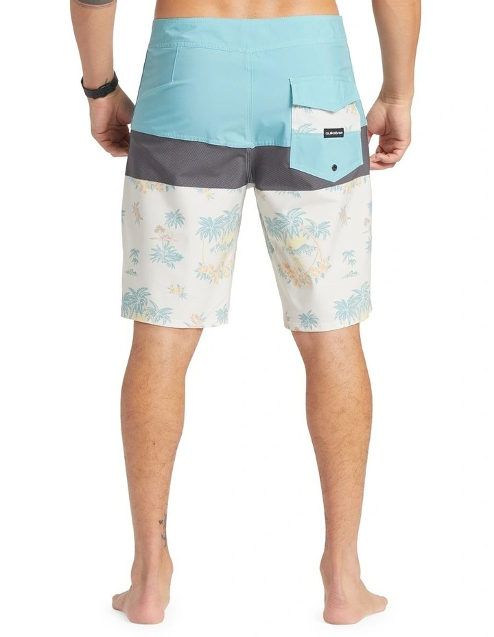 Surfsilk Panel 20 Boardshorts in Snow White Palm Spritz
