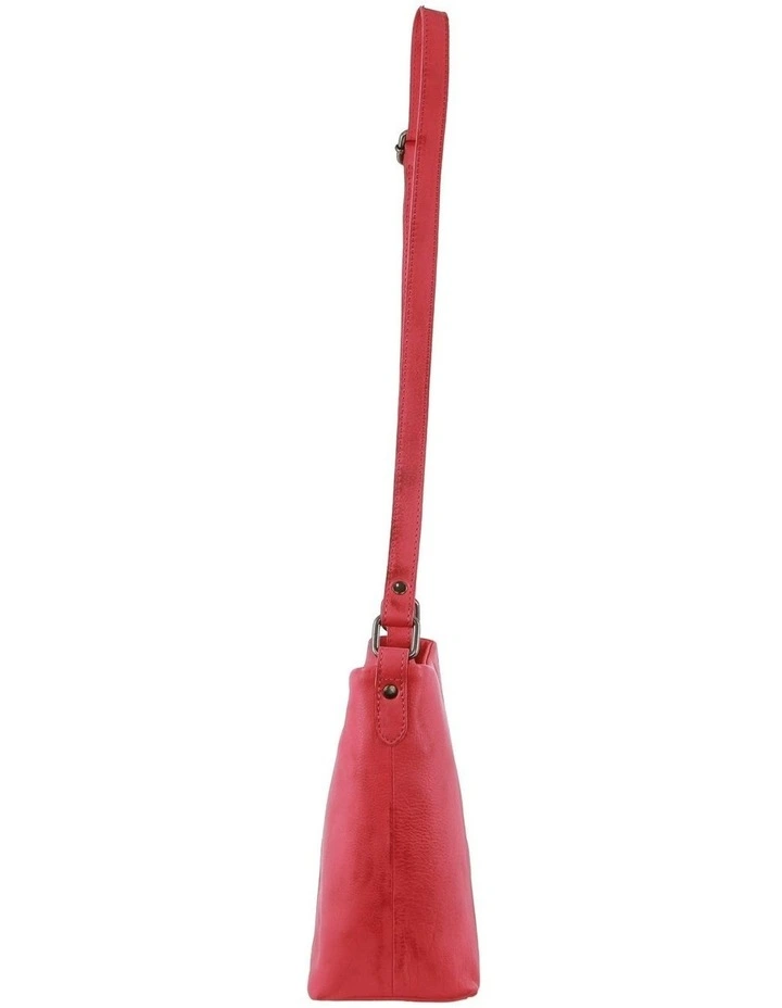 Nappa Leather Crossbody Bag in Pink