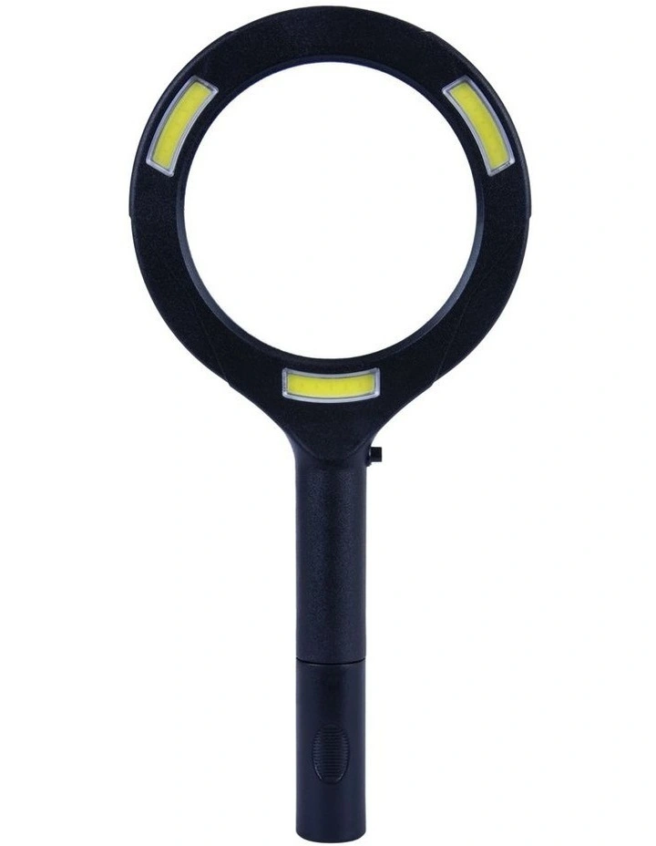 Light Up Magnifying Glass In Black