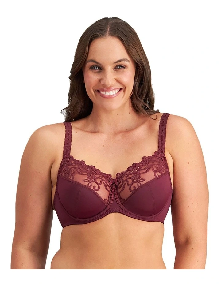 Coral Twin Pack Underwire Bra in Wine Red