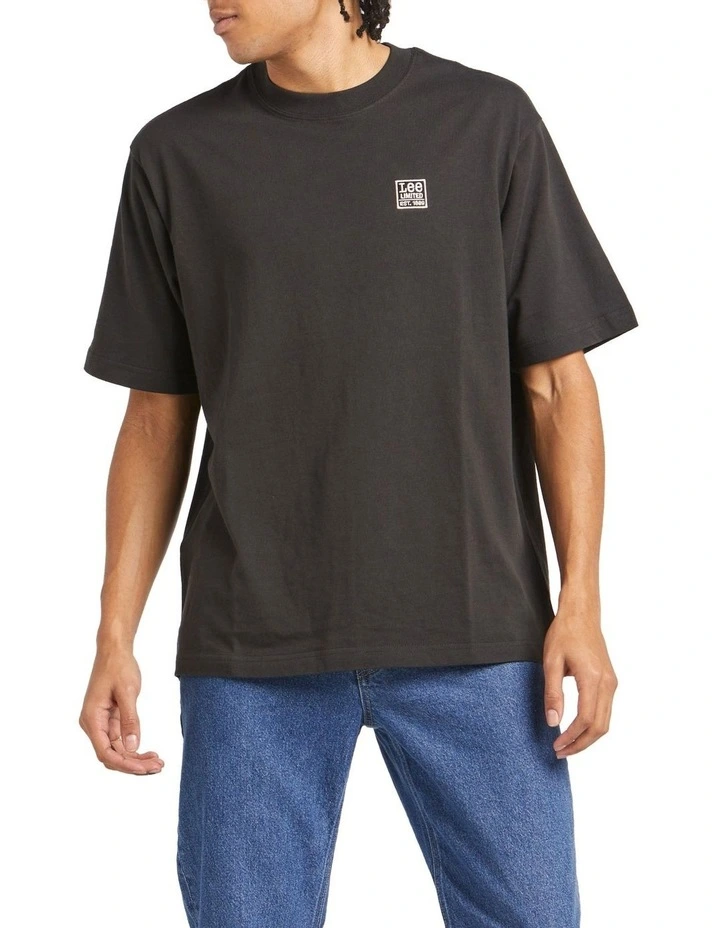 Limited Baggy Tee in Worn Black