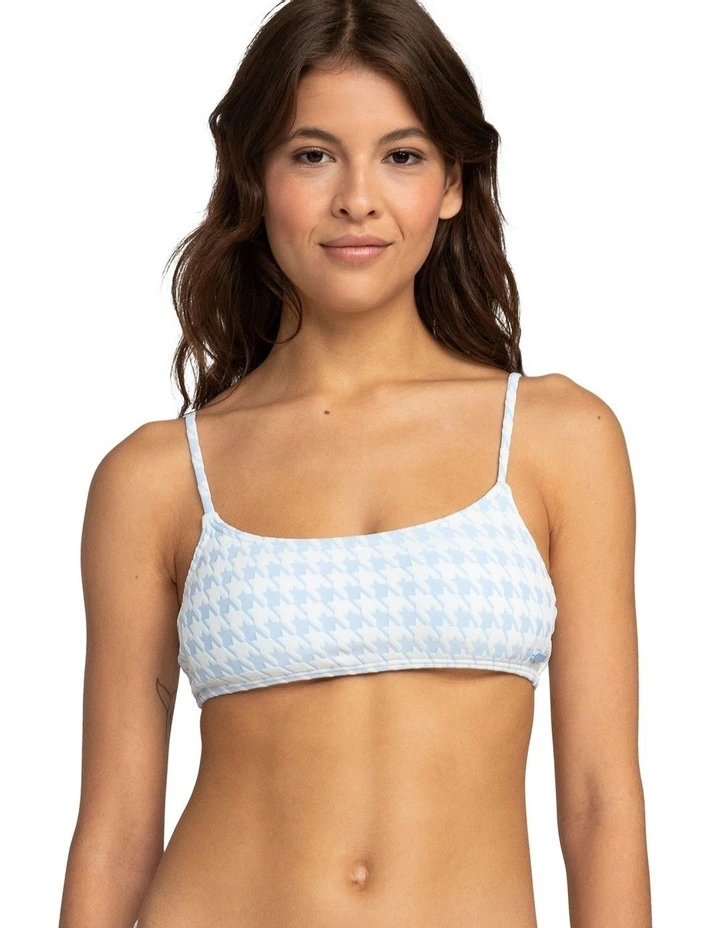 Check It Bralette Bikini Top in Bel Air Blue