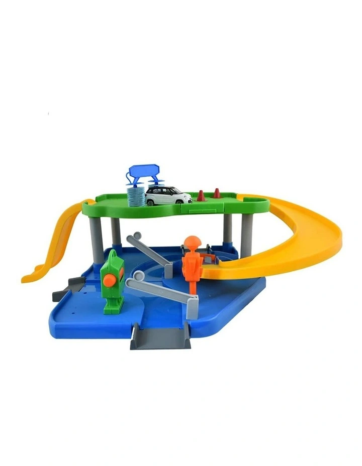 Street Fire Car Wash Playset in Multi