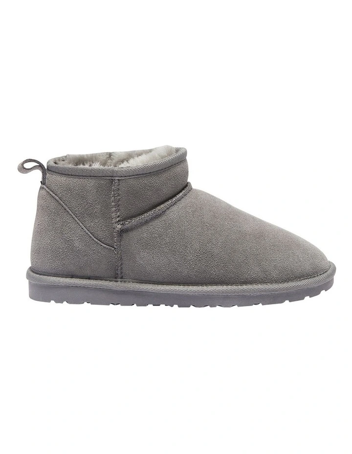 Pillow Grey Suede Slippers