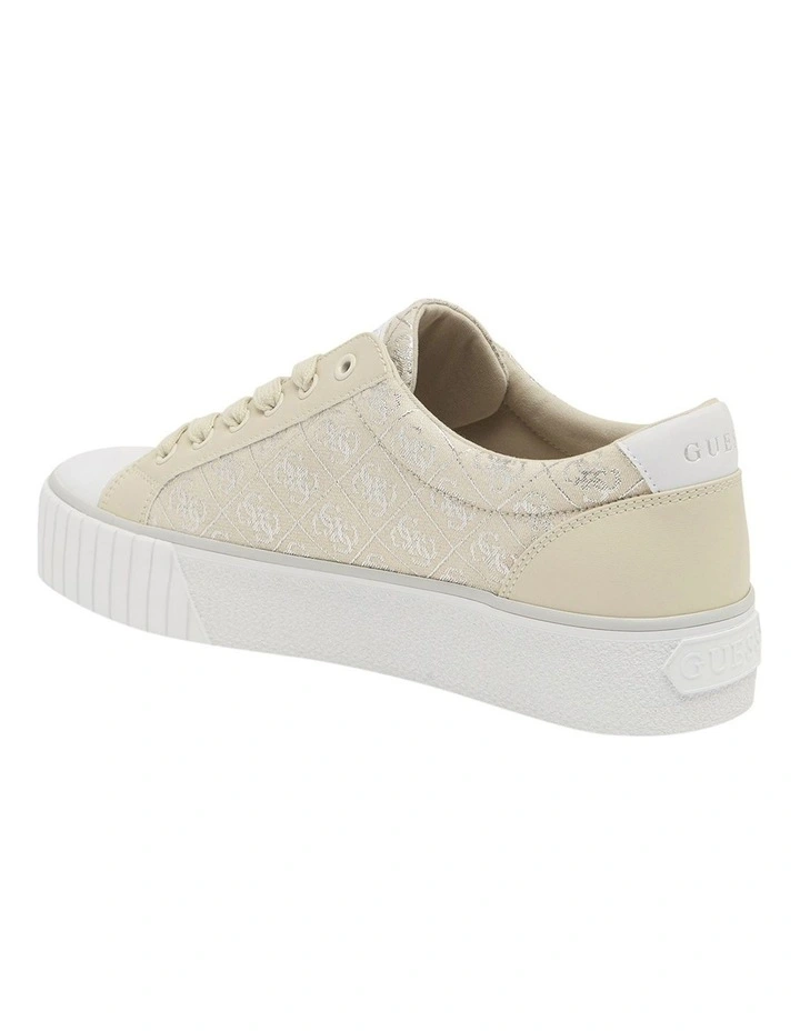 Nortin3 Sneaker in Beige Silver