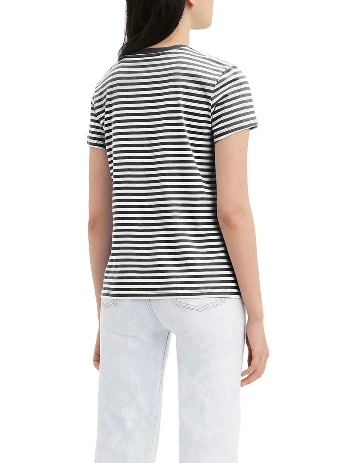 Perfect T-shirt in Raita Stripe Caviar