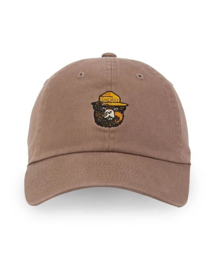 Smokey Bear Ball Park Cap in Espresso