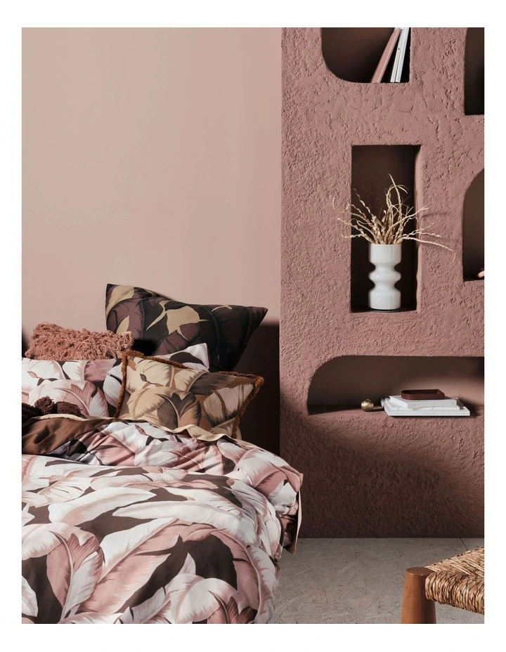 Kalena Quilt Cover Set In Cinnamon