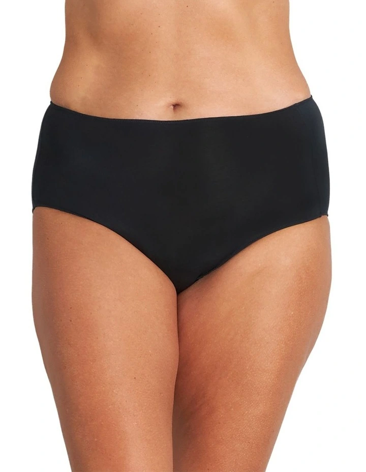 Au Naturel High Rise Brief in Black