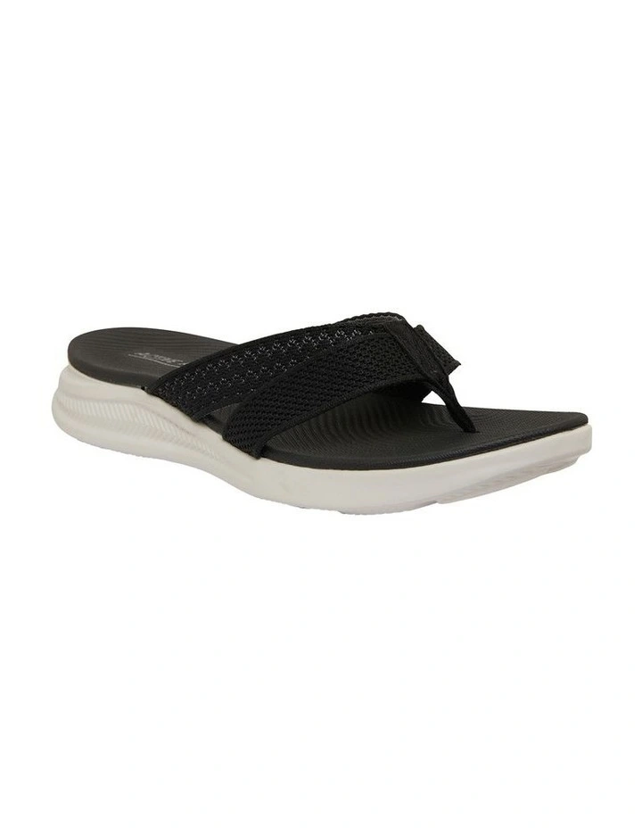 Magda Black Stretch Sandals