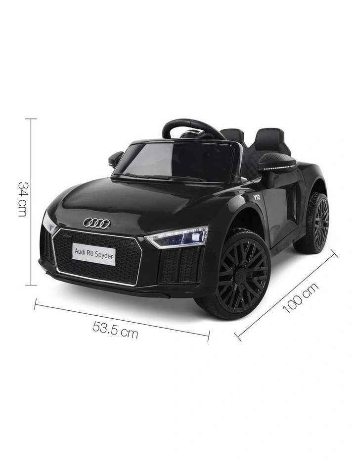Kids R8 Ride On Car 12V Black