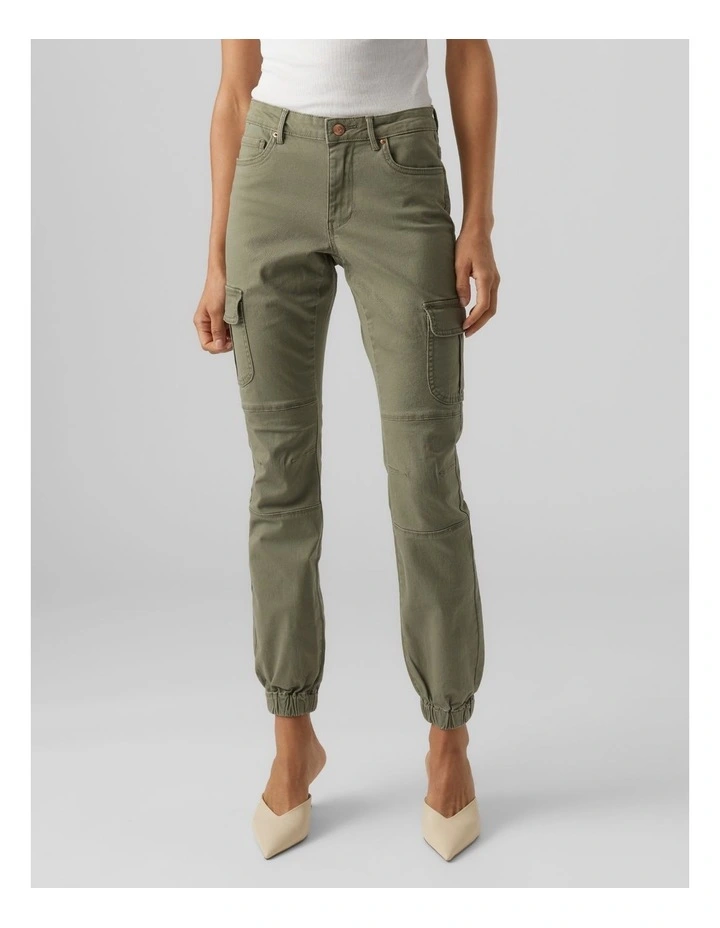Ankle Cargo Pant in Ivy Green