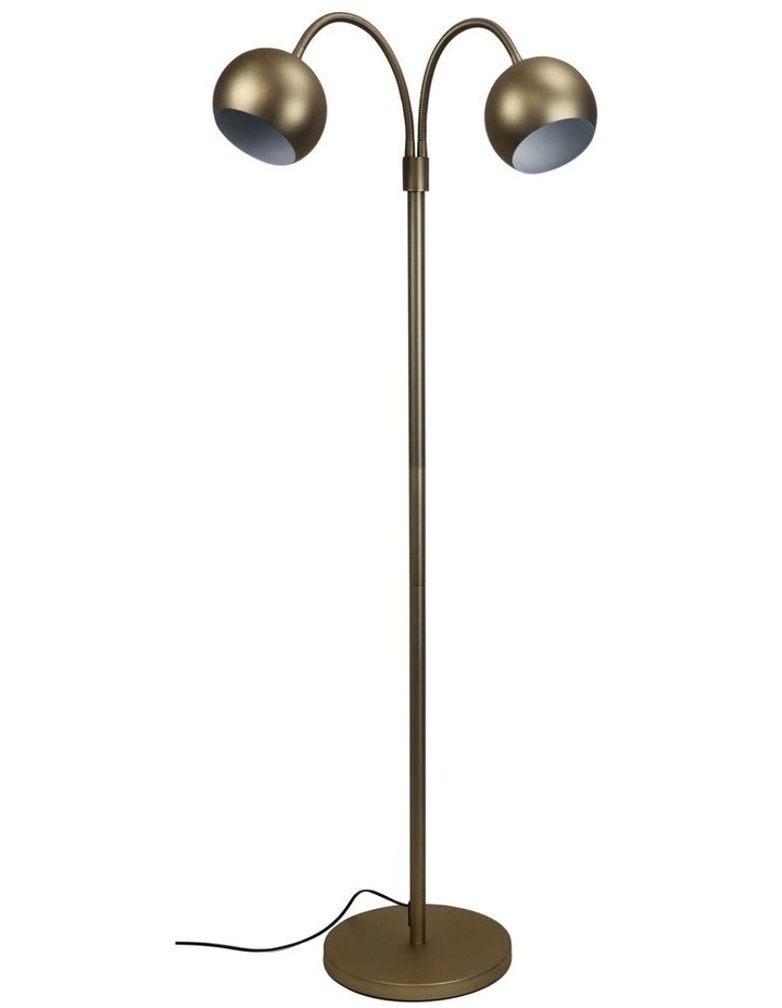 Bobo Twin Flexible Neck Floor Lamp in Bronze