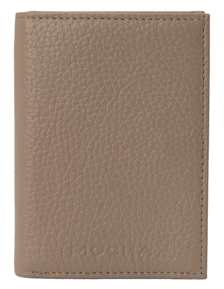 Mia Leather Wallet in Light Taupe