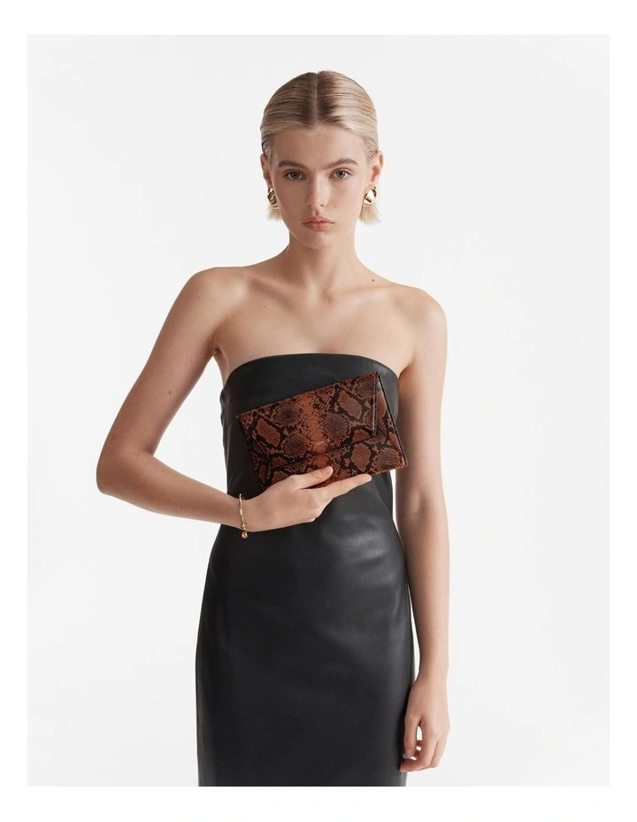 Drift Medium Envelope Pouch in Whiskey Snake