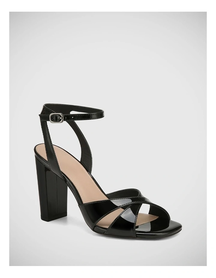 Rimini Patent Sandal in Black