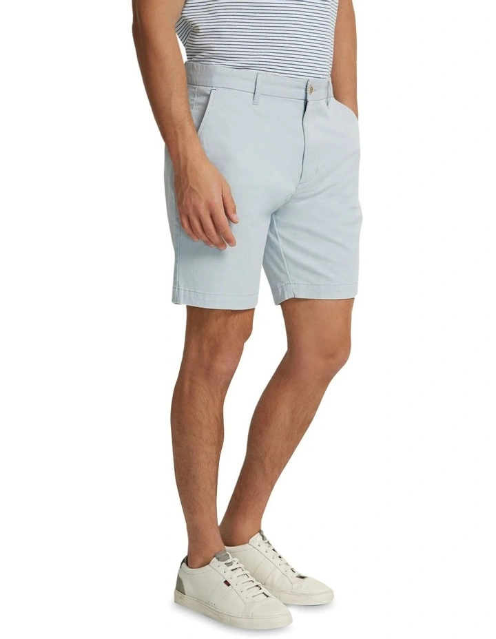 Henry Organic Cotton Chino Shorts in Dusk Blue