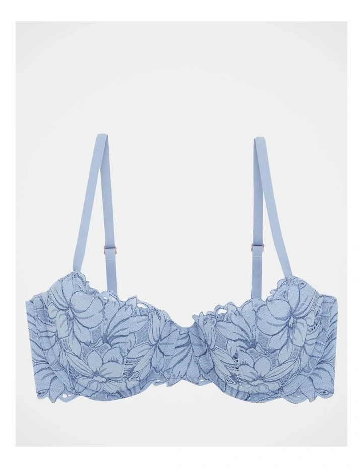 Real Power Balconette Beach Daze Lace Bra in Monaco Blue