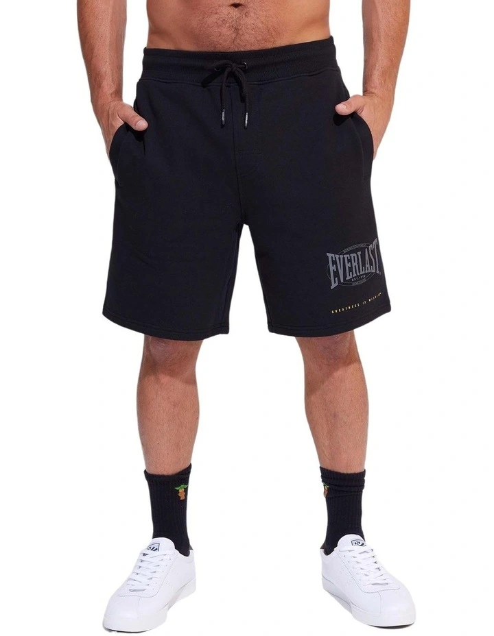 Worldwide Fleece Short in Black