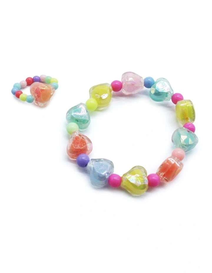 Necklace, Bracelet and Ring Set in Multi