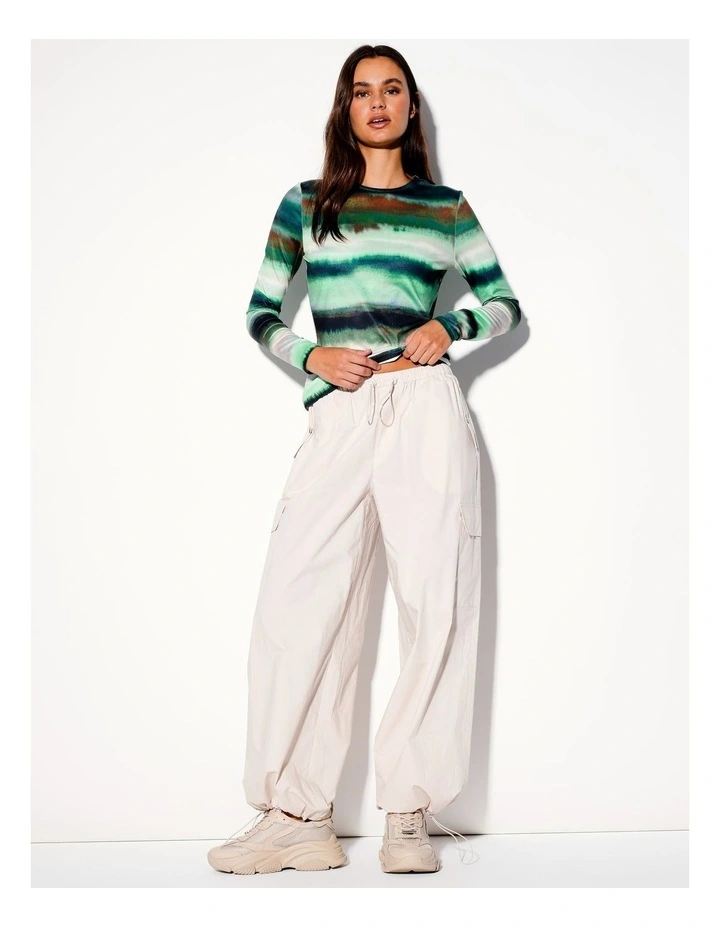 Organic Parachute Pant in Raffia