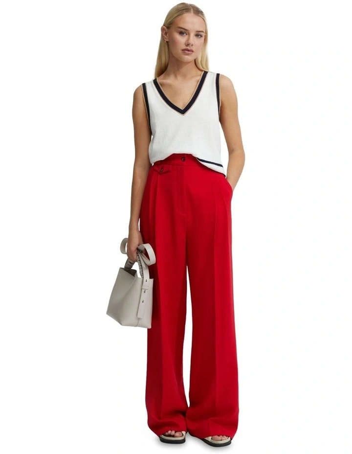 Tatiana Cashmere Blend Vest in Ivory