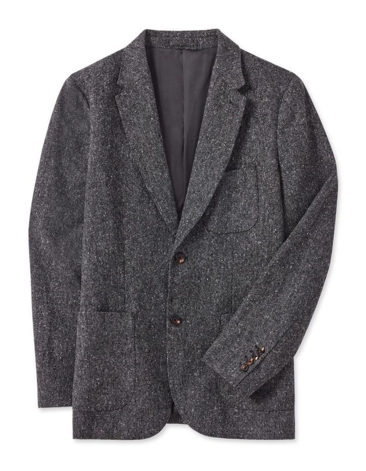 Percy Wool Blazer in Charcoal