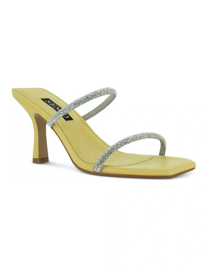 Umber I Heeled Sandals in Yellow
