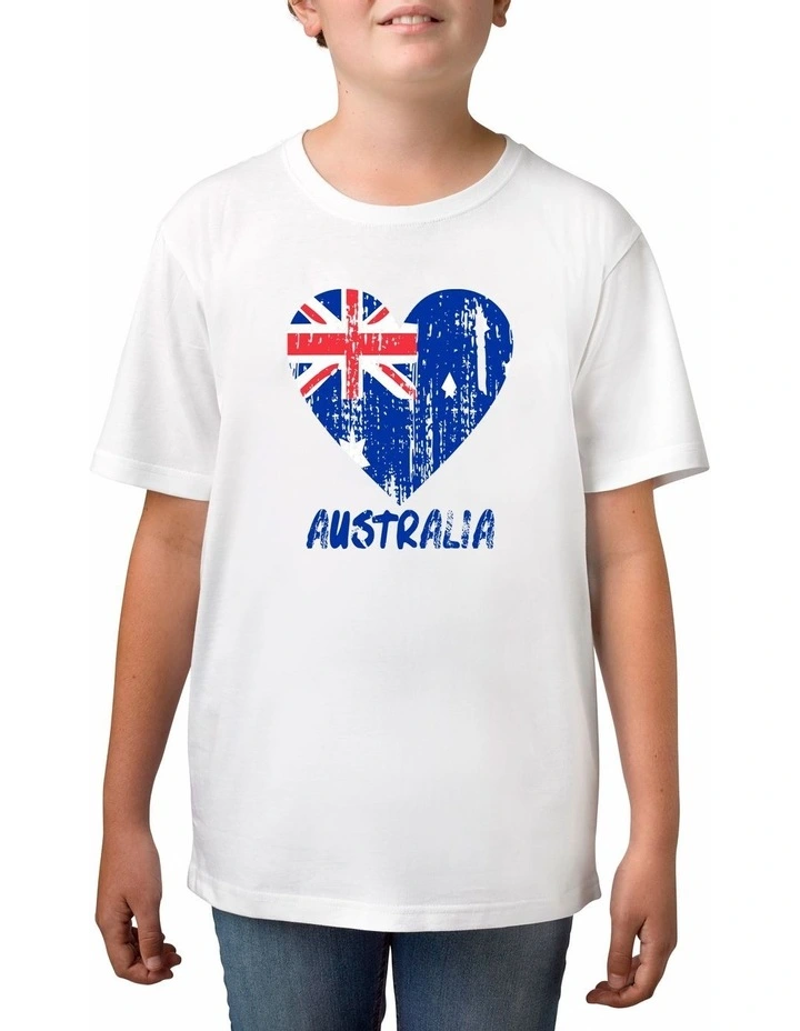 Twidla Boy's Australia Flag Cotton T-Shirt