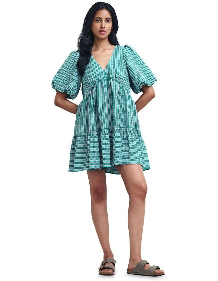 Vienna Mini Dress in Green