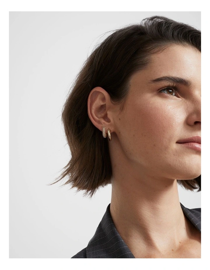 Crystal Ear Pack in Gold