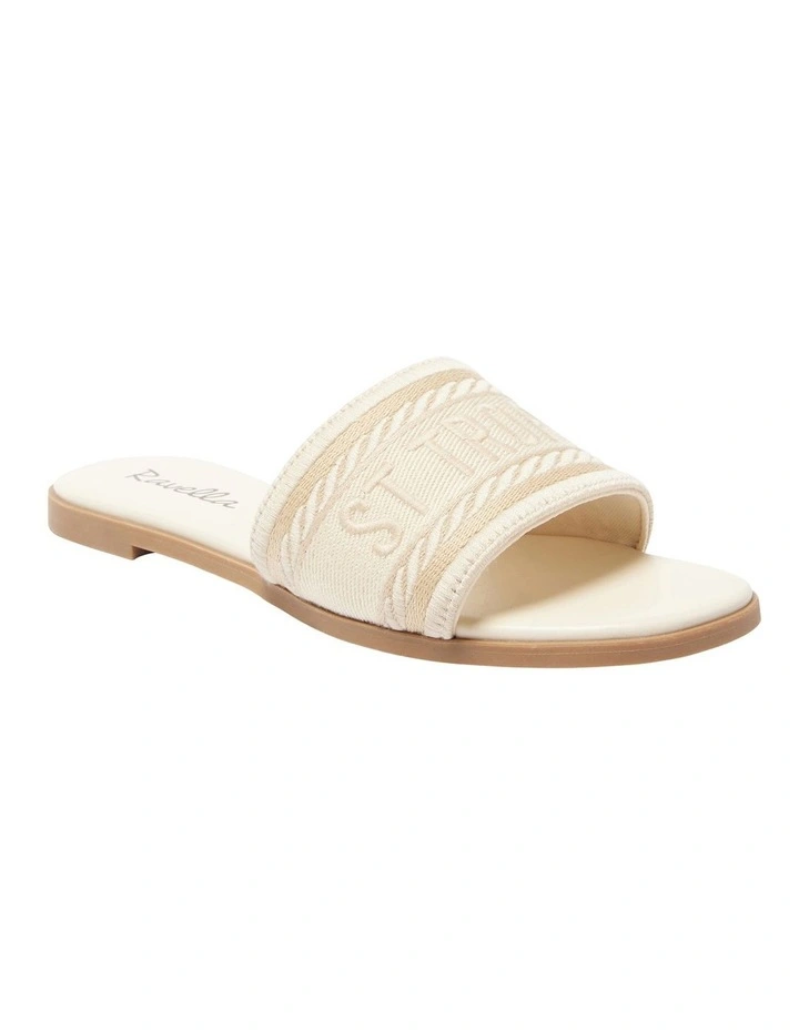 Resort Sandals in Ivory/Multi
