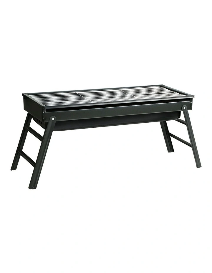 Foldable Charcoal Grill BBQ in Black