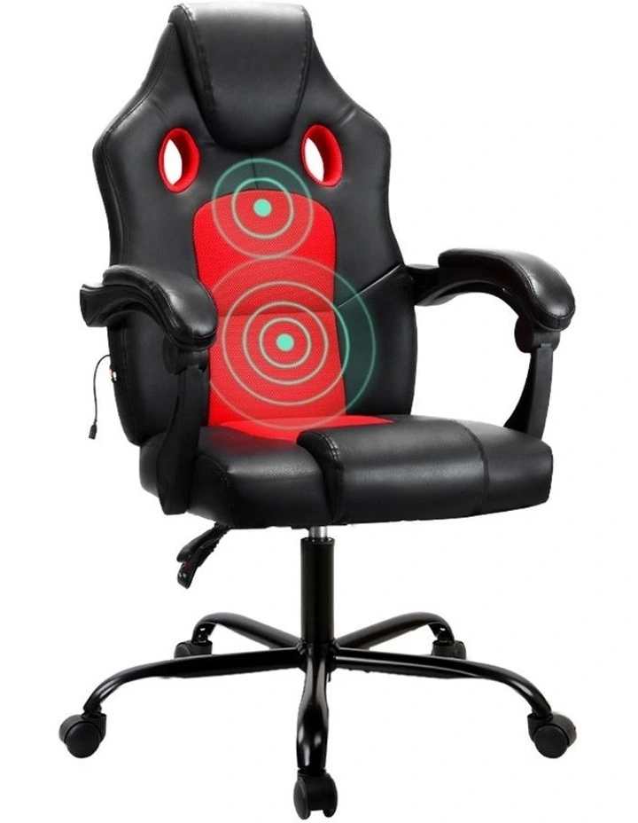 Massage Office Chair Recliner Racer Red