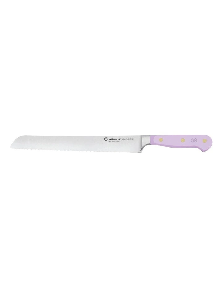 Double Serrated Bread Knife 23cm in Purple Yam