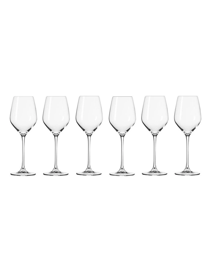 Splendour Wine Glass Gift Boxed 6 Piece 200ml in Clear