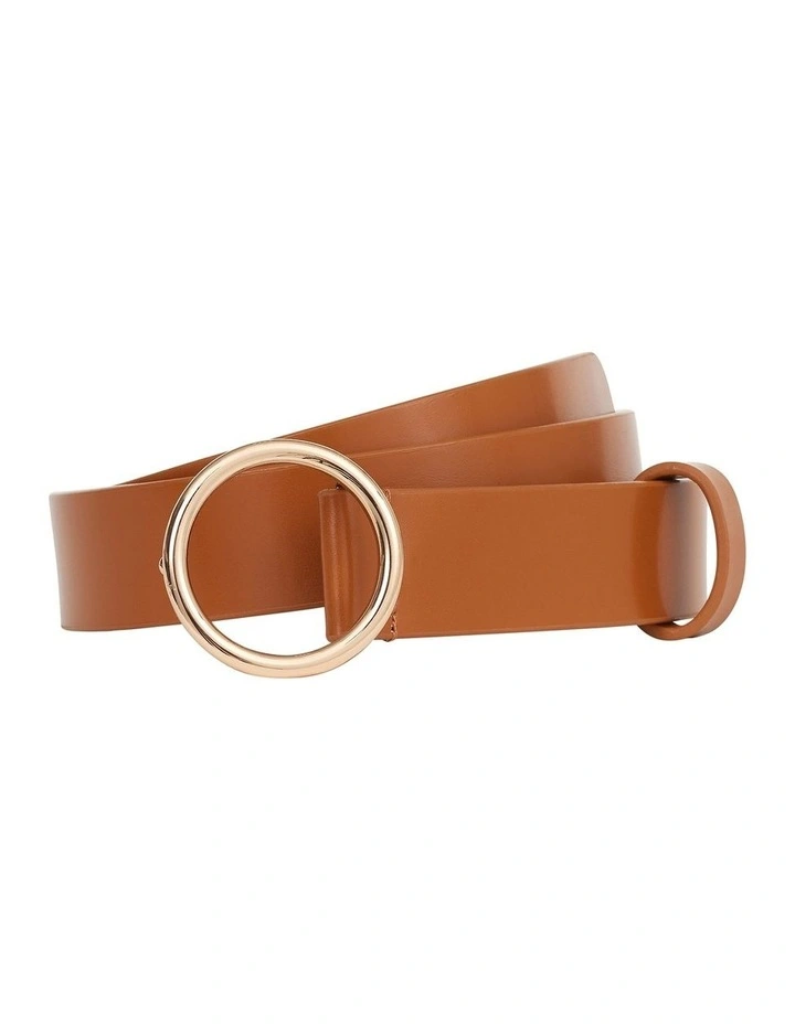 Livi Circle Belt in Tan Brown