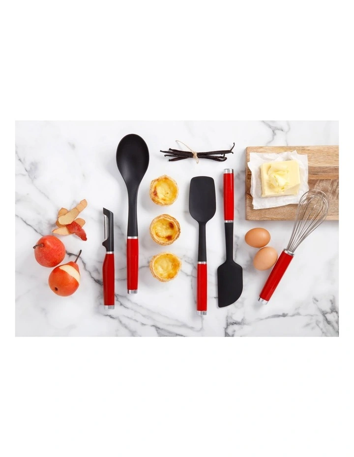 Classic Silicone Scraper Spatula in Red