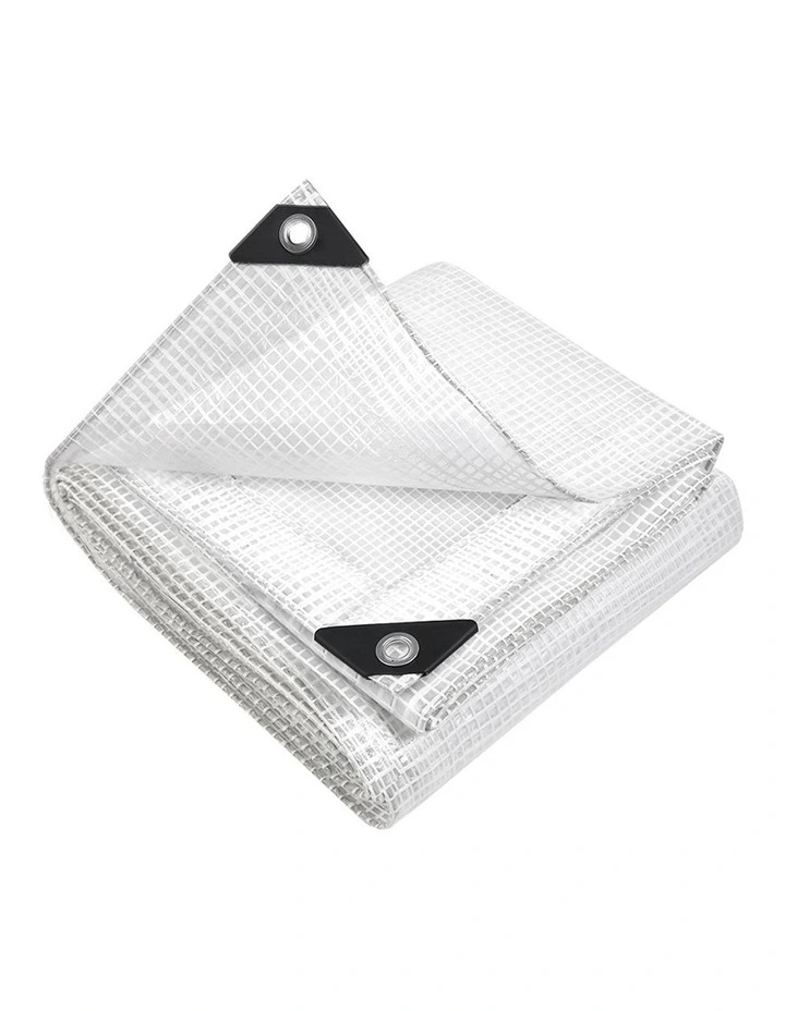 Heavy Duty UV Proof Poly Tarp 4x6m Camping Cover Clear