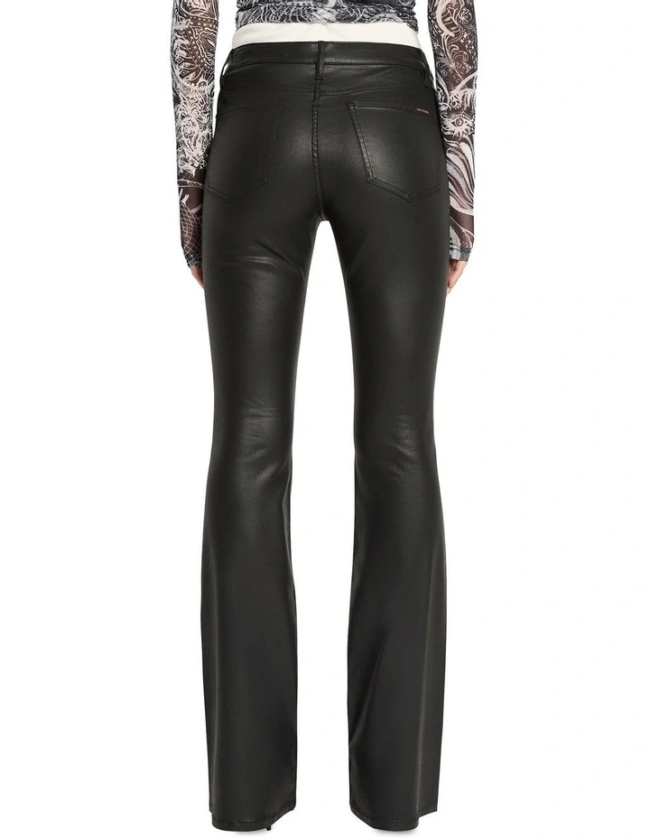 Magic Bootleg Jean in Coated Black