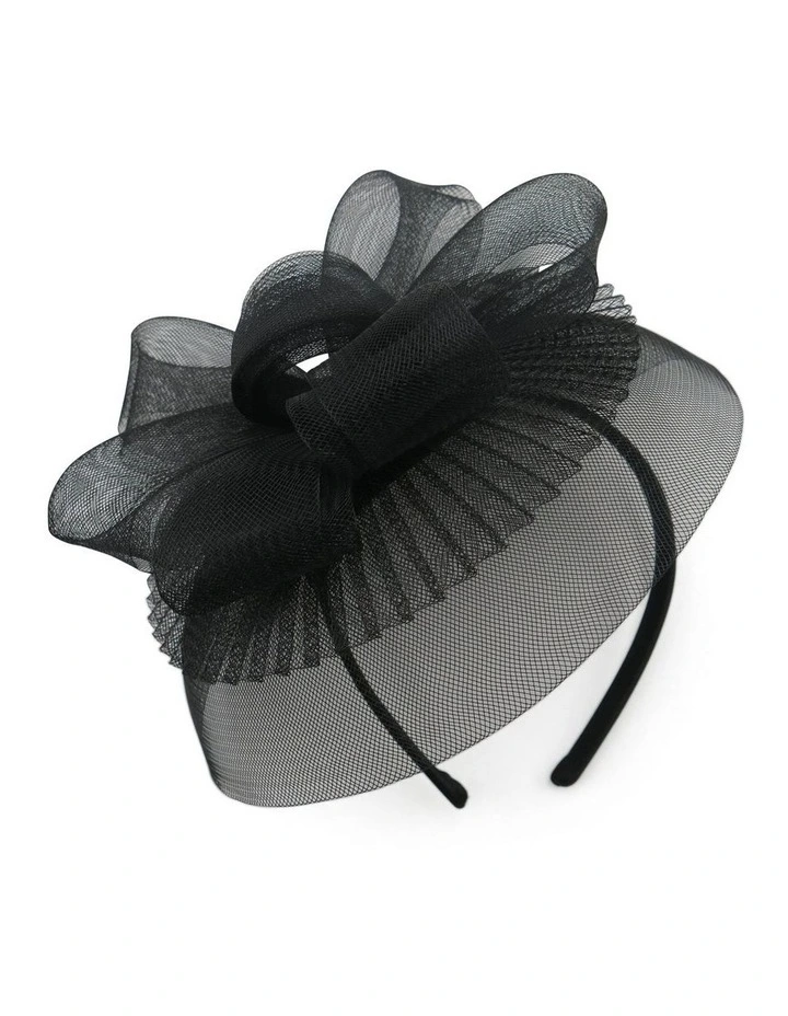 Simone Fascinator in Black