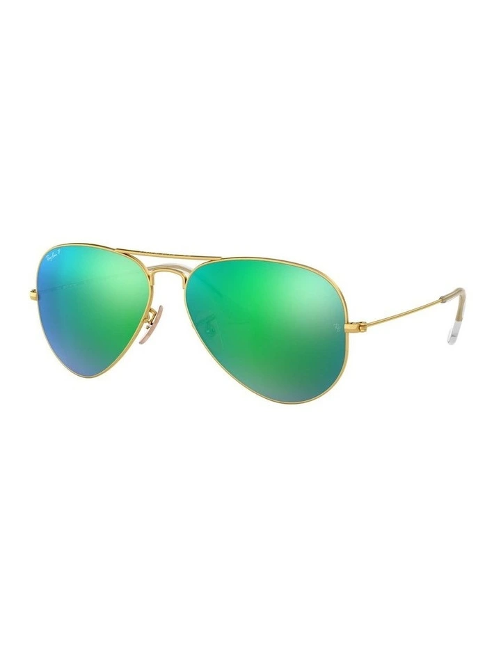 Aviator Gold RB3025 Polarised Sunglasses