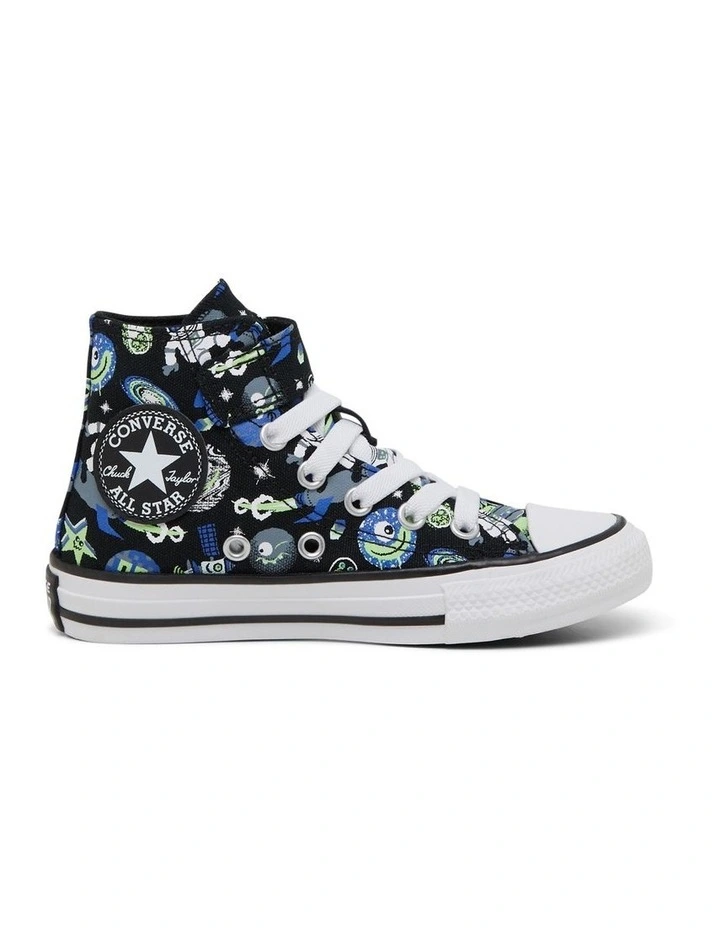 Chuck Taylor 1V Hi Space Cruiser Youth Sneakers in Black
