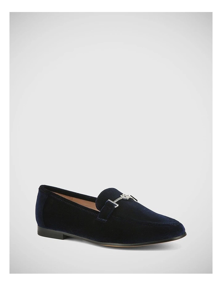Atwood Recycled Velvet Loafer in Midnight