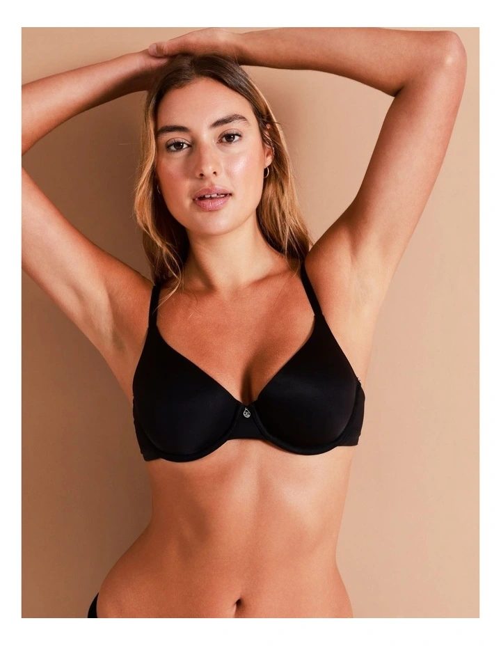 Pure Comfort Contour T-shirt Bra in Black